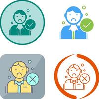 Rejected Icon Design vector