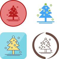 Christmas Tree Icon Design vector