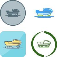Snowmobile Icon Design vector