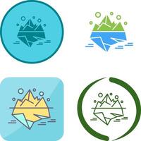 diseño de icono de iceberg vector