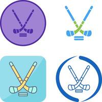 Ice Hockey Icon Design vector