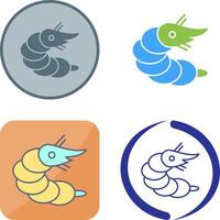 Shrimp Icon Design vector