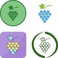 diseño de icono de uvas vector