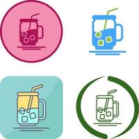 Iced Tea Icon Design vector