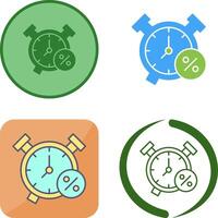 diseño de icono de reloj de alarma vector