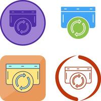 Refresh Icon Design vector