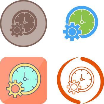 Time Setting Icon Design vector