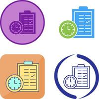 Time Planing Icon Design vector