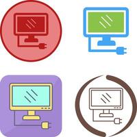 Monitor Icon Design vector