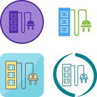 Power Socket Icon Design vector