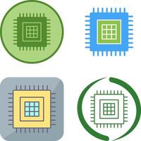 Processor Icon Design vector