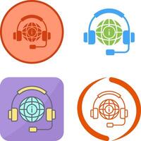 Call Center Icon Design vector