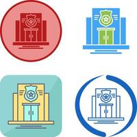 Police Station Icon Design vector