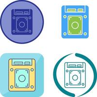 Ssd Icon Design vector