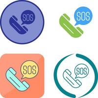 Sos Icon Design vector