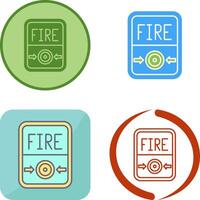 Fire Button Icon Design vector