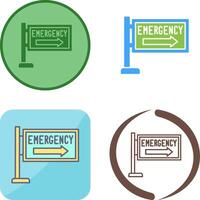 Emergency Sign Icon Design vector