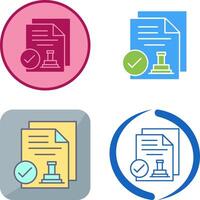 Approved Icon Design vector