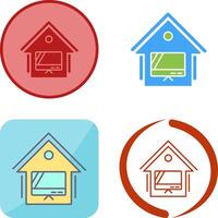 Smart TV Icon Design vector