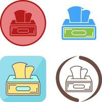 Tissue Box Icon Design vector