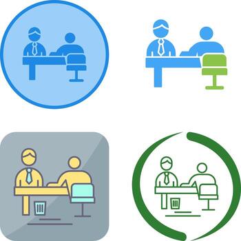 Evaluating work Icon Design vector