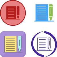 Note Icon Design vector