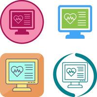 Cardiogram Icon Design vector