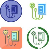 Blood Pressure Gauge Icon Design vector