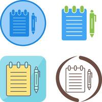 Notepad Icon Design vector