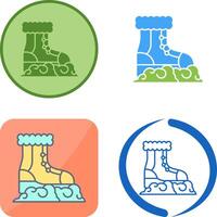 Snow Boots Icon Design vector