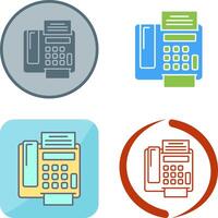 fax Machine Icon Design vector