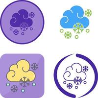 Snowy Icon Design vector