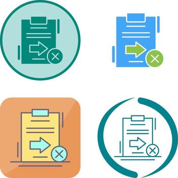 Send Failed Icon Design vector