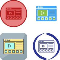 en línea tutoriales icono diseño vector