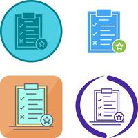 Task List Icon Design vector