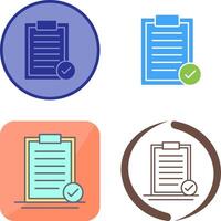 Selected Icon Design vector