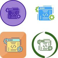 Coding Icon Design vector