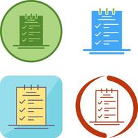 Booking CheckList Icon Design vector