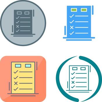 Today to Done CheckList Icon Design vector