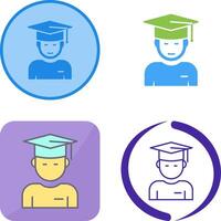 Graduate Student Icon Design vector