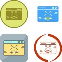 404 Error Icon Design vector