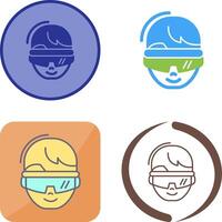 virtual Reality Glasses Icon Design vector