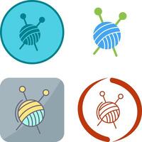 Knitting Icon Design vector