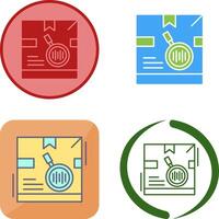 Tracking Code Icon Design vector