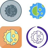 Day And Nigt Icon Design vector