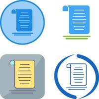 Document Icon Design vector