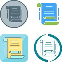 Write Icon Design vector