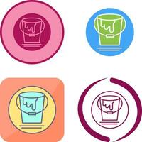 Paint Bucket Icon Design vector