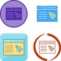 Web Page Icon Design vector