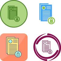 Privacy Icon Design vector